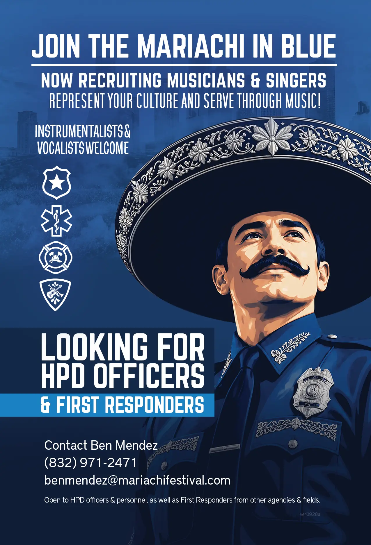 Join The Mariachi in Blue